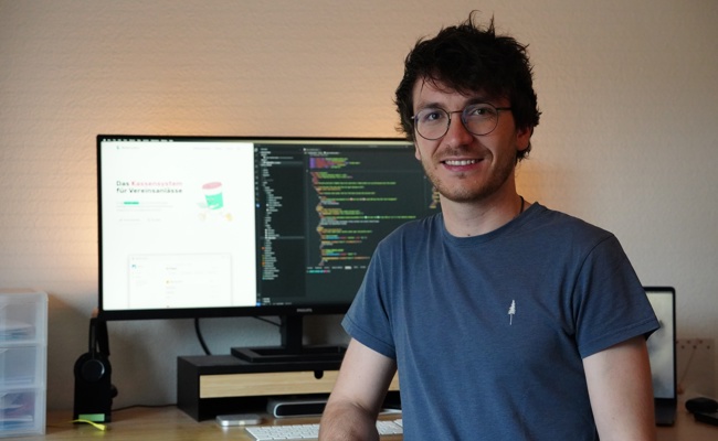 Schneller bestellen, weniger warten: Nils Benz digitalisiert Vereinsfeste