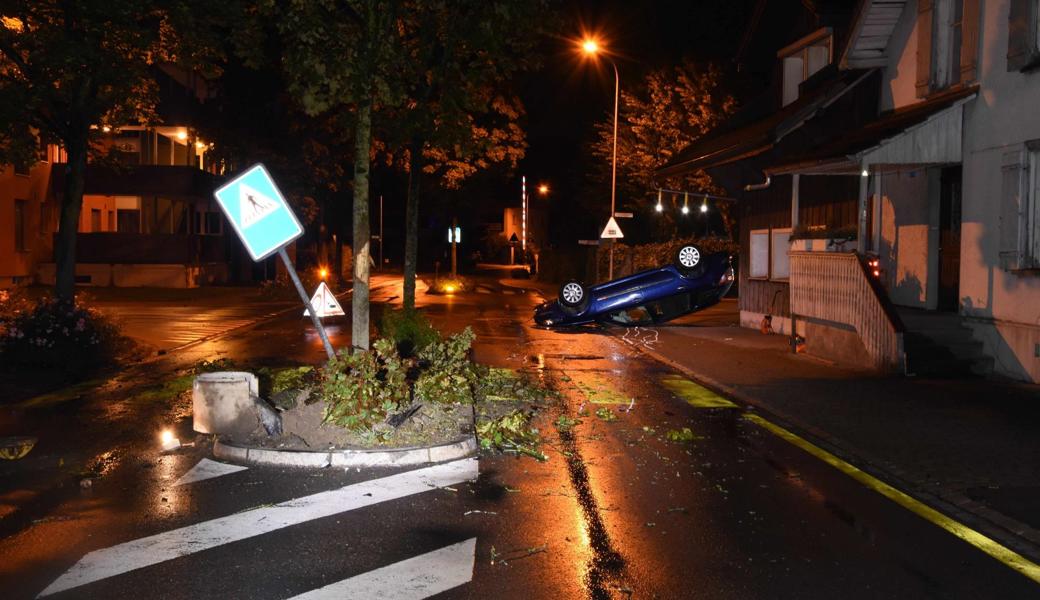 Der Unfall geschah kurz vor Mitternacht.