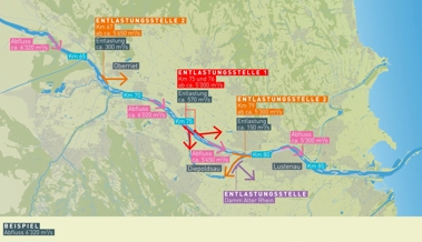 Video der Rheinregulierung: Wie Rhesi im Extremfall funktioniert