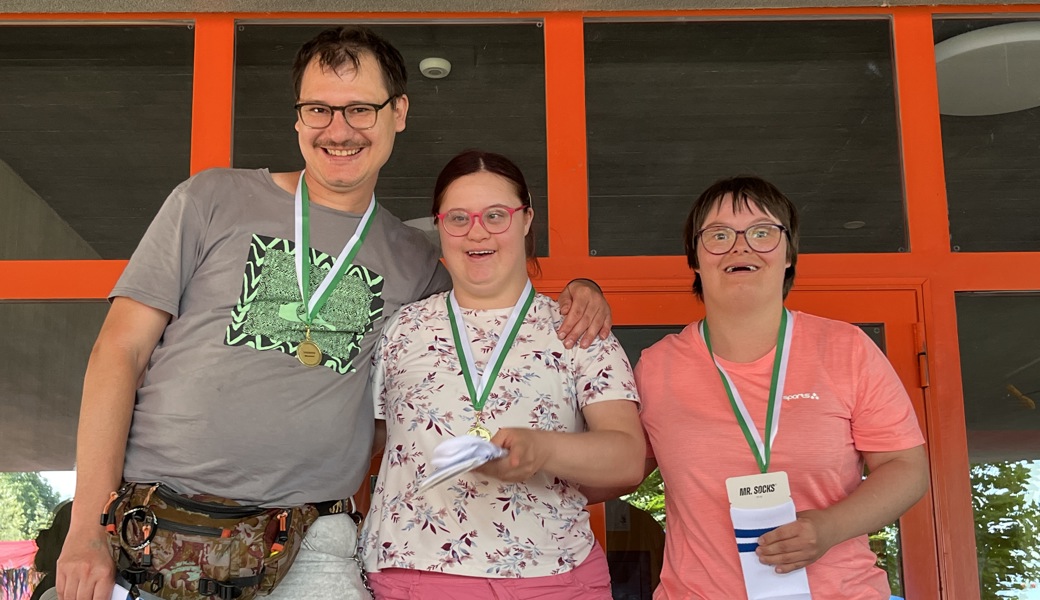 Die glücklichen Gewinner (v.l.n.r.): Marco Büchel, Nina Neubauer und Nadine Mafli.