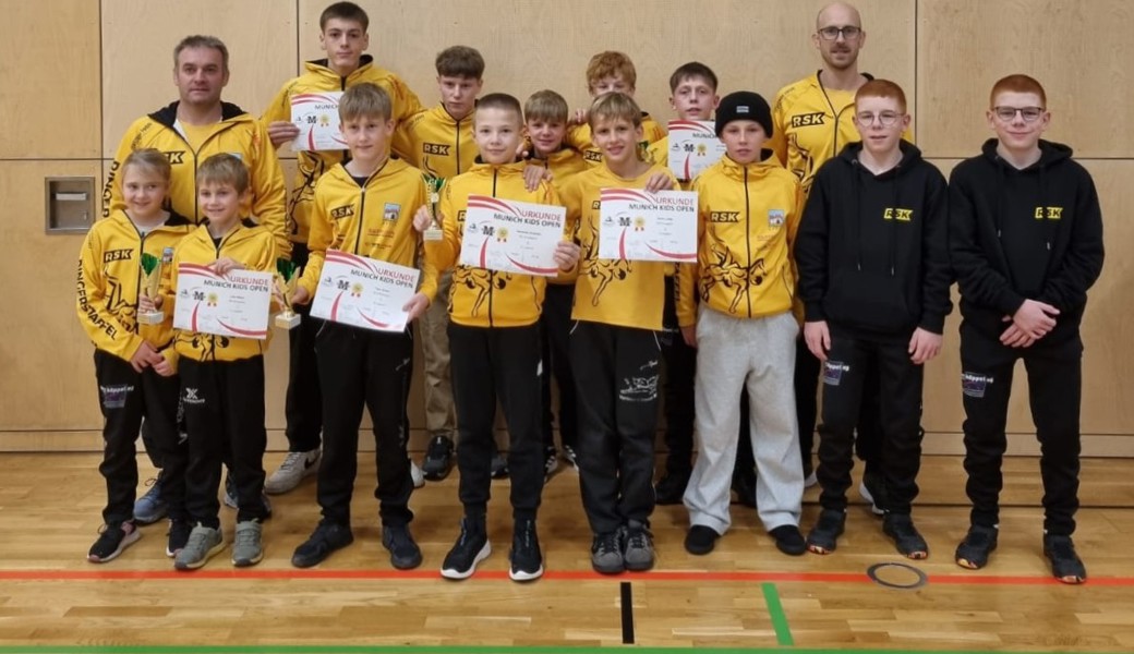 Die Ringerstaffel Kriessern holt in München vier Medaillen