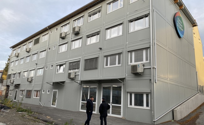 Olma-Büroprovisorium wird als Schulhaus genutzt, wenn die Zentrumsentwicklung gebaut wird
