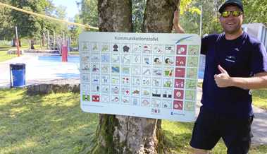 Einfache Verständigung ohne Worte: Neue Symboltafel in Badi