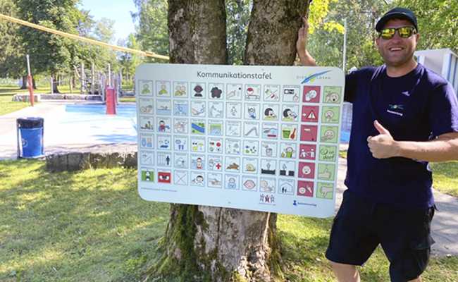Einfache Verständigung ohne Worte: Neue Symboltafel in Badi