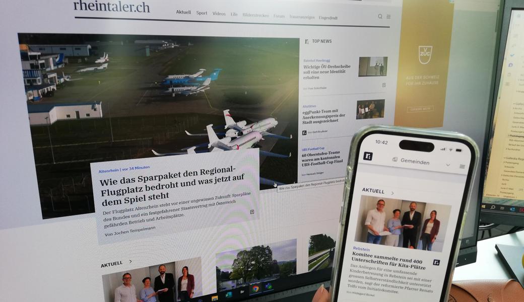 Teilweise Störung bei der Rheintaler News App - ausweichen auf Browser