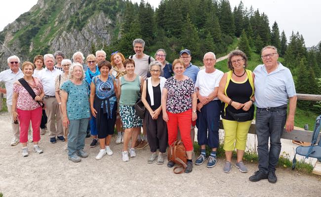 Sängerschar auf Erkundungstour: Von der Breitachklamm bis zum Tegelberg