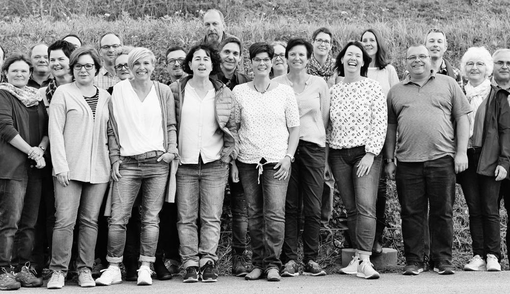 Klassentreffen der Jahrgänge 1973, 1974 und 1975 der Primarschule Eichenwies.Bild: pd