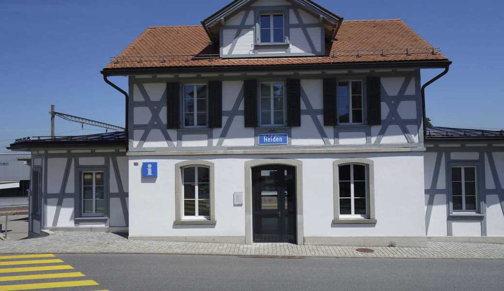 Die Verkaufsstelle der Appenzeller Bahnen am Bahnhof Heiden verschwindet bald.