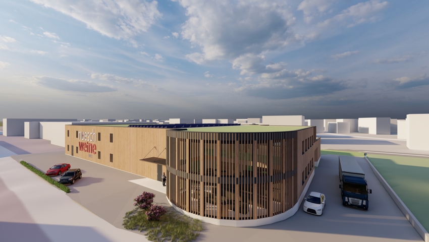 Visualisierung des neuen Firmensitzes. Visualisierung des neuen Firmensitzes.