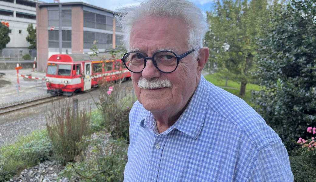 Der 80-jährige Max Pflüger ist in Altstätten in unmittelbarer Nähe des «Gaiserbahnhofs» zu Hause. 