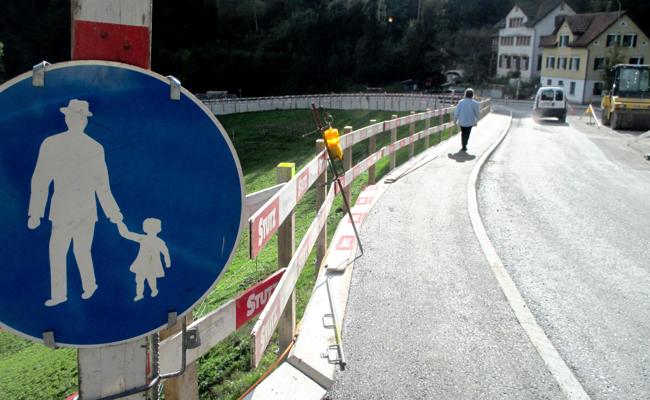 Trottoir wurde rechtzeitig vor dem Winter fertig