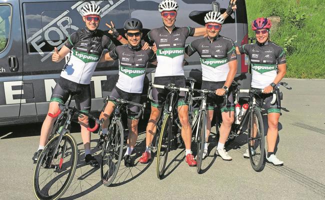 Lippuner Cycling Team im Tortour-Fieber