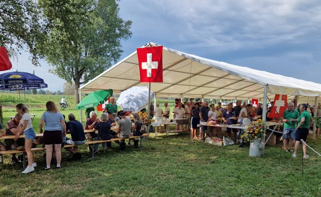 Festrede, Musik und Buffet: 300 Gäste feierten den 1. August auf dem Baschelerhof
