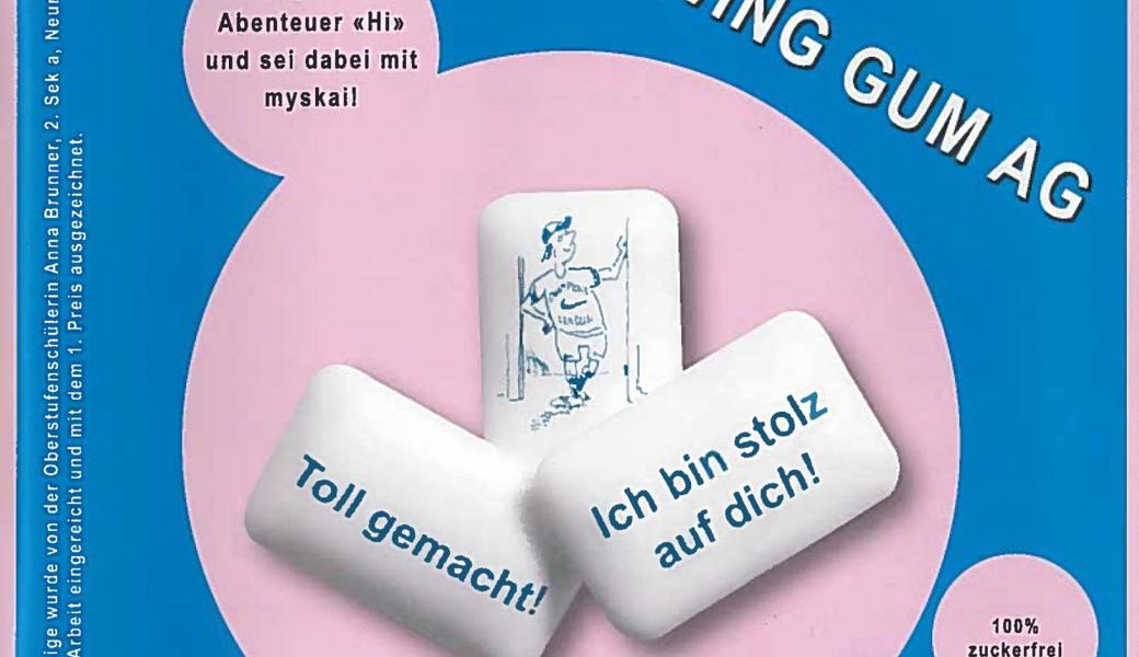 Das Inserat wurde nach Anna Brunners Entwurf gestaltet.