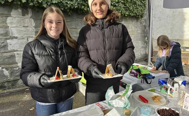 In Rheineck wurden süsse Krippen gebastelt