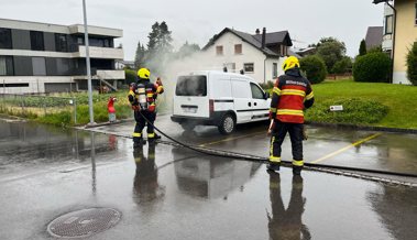 Diepoldsau: Akkubrand in Lieferwagen - Feuerwehr verhinderte Schlimmeres