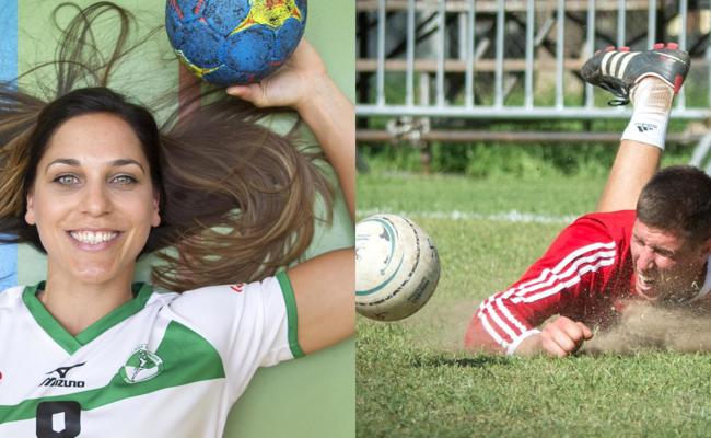 Ein sportliches Paar bereichert den Verleihungsabend