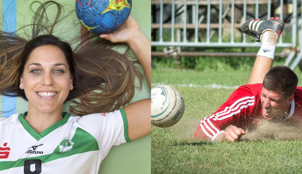 Ein sportliches Paar bereichert den Verleihungsabend