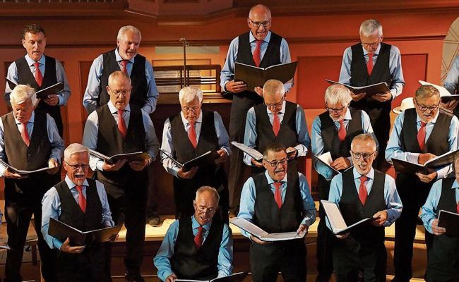 Männerchor sang ein Benefizkonzert