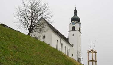 Bald wird die Katholische Kirche Balgach eingerüstet