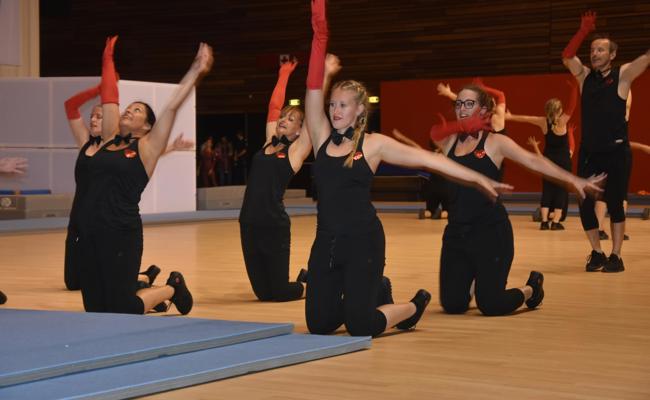 Eröffnungsfeier mitten während der Gymnaestrada