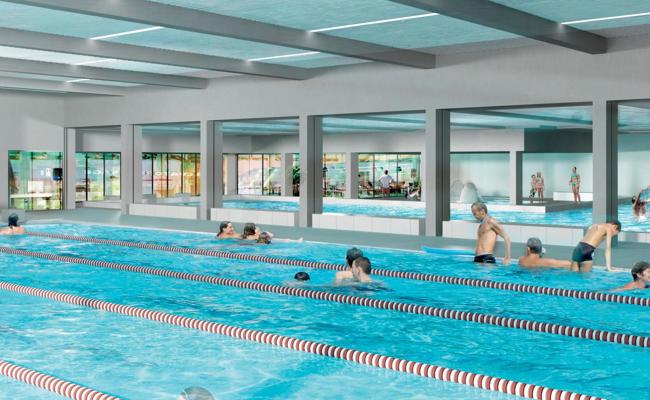 Arbeitsvergaben beim Hallenbad