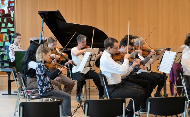 Gemeinschaftskonzerte mit Kammerorchester und Musikschulen