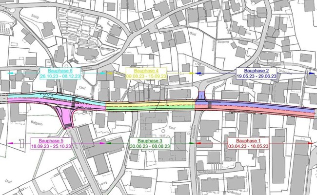Ab nächster Woche: Hauptstrasse wird in Etappen saniert