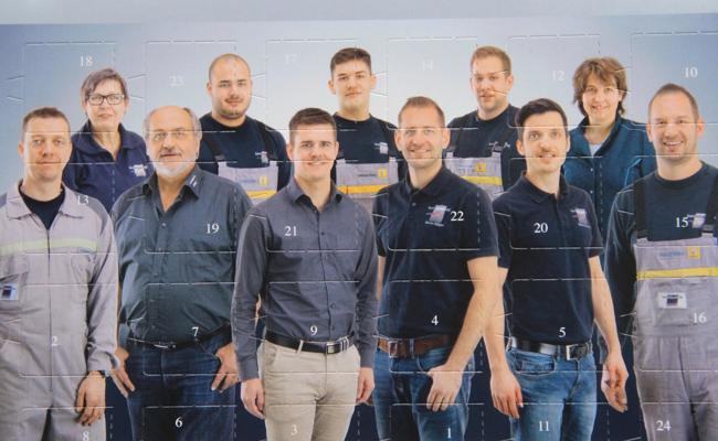 Team mit Türchen