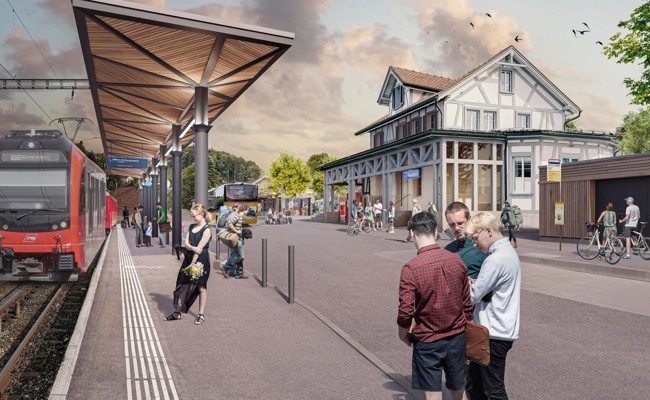 Baustart verzögert sich: Neuer Bahn- und Bushof Heiden frühestens 2028 fertig