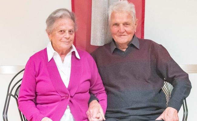 Charlotte und Hug Sieber-Frei feiern Diamantene Hochzeit