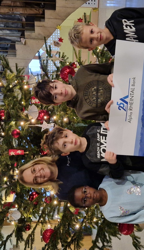 Die vier Kinder des Schülerrates, Doris Federer als Vertreterin von PluSport Rheintal