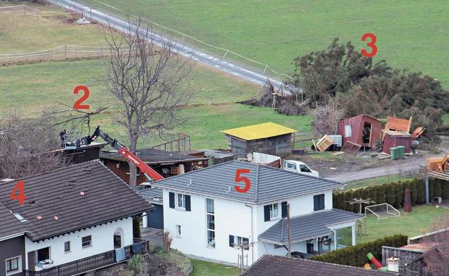 Viel zerstört, aber nicht den Humor