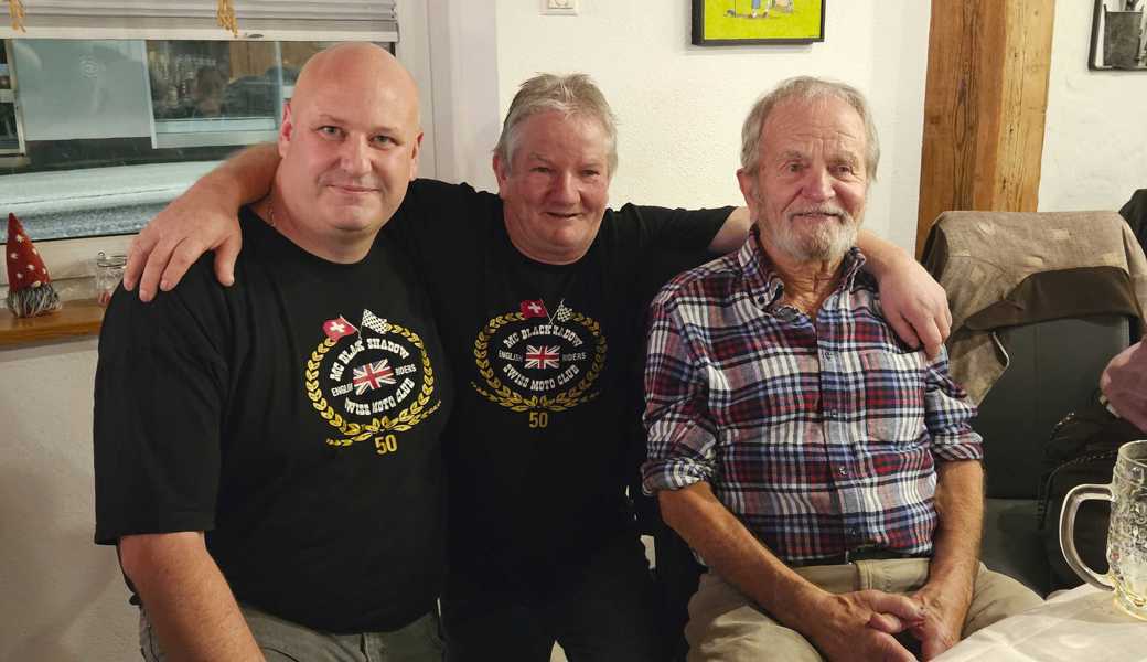 Der neue Präsident mit den zwei Ehrenpräsidenten (von links): Ralph Wüst, Roger Sieber und Simon Marquart. 