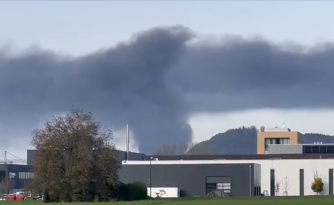 Grossbrand in Grenznähe: Brandursache steht fest