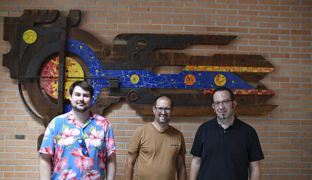Neues IT-Team für die OMR und die Primarschule Au-Heerbrugg (v.l.): Michael Kerley, Oliver Morandi und Martin Müllner.