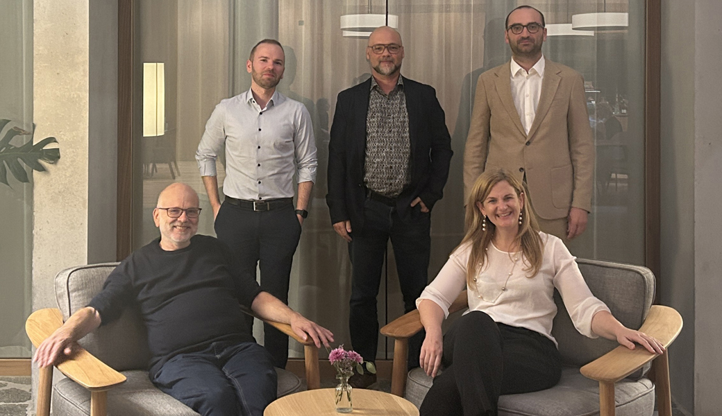 Die Verwaltung der GWF Widnau: (v. l.) Anton Moser, Lars Hartert, Marco Hämmerle, Katja Hutter und Lukas Spirig.