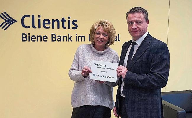 Clientis Biene Bank spendet Erlös der Winterhilfe