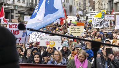 «Wir sind sowieso schon am Limit» - 3000 Menschen demonstrieren gegen Massenentlassung in Spitälern
