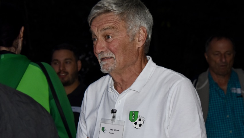 Der Präsident des St.Galler Kantonalfussballverbandes, Peter Witschi aus Diepoldsau.