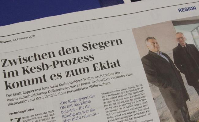 Walter Grob spricht von „Racheaktion“