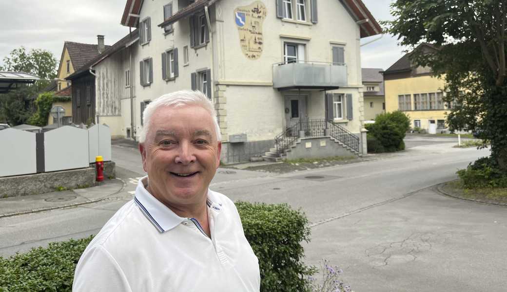 Der ehemalige Diepoldsauer Gemeindepräsident wuchs im Marbacher Schmitterhaus auf, sein Vater Kurt zierte die Fassade 1960/61 mit einem oft bestaunten Bild. 