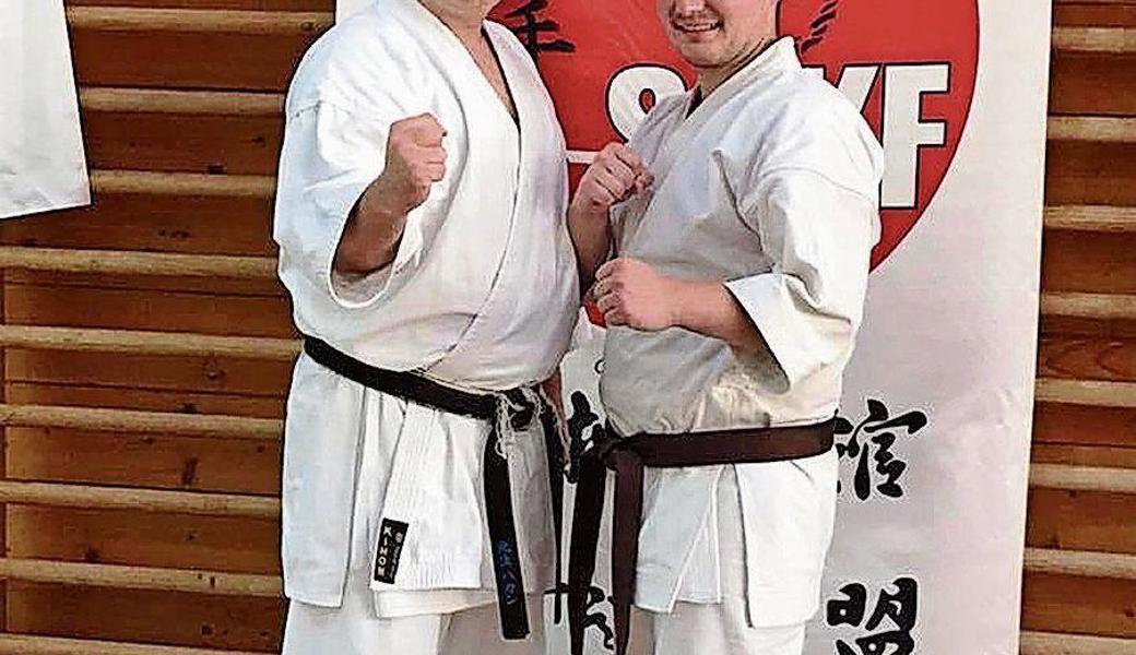 Petar Zrakic (rechts) und Sensei Hakan Gülbüz.