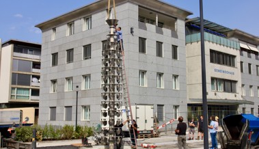 Verkehrsführung während der Dorfplatzeinweihung