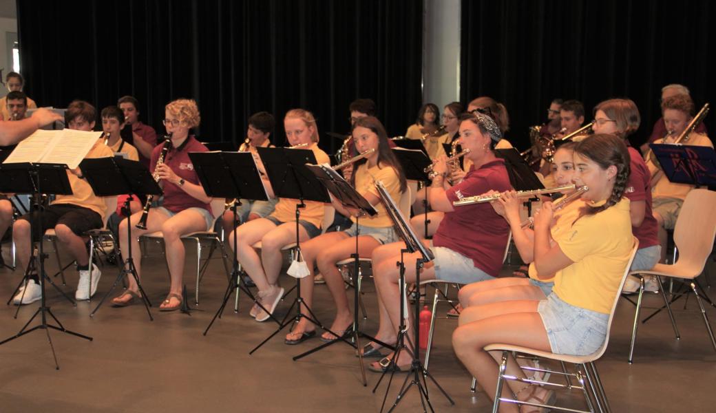 Die Jungmusik umrahmte die Eröffnungsfeier musikalisch.