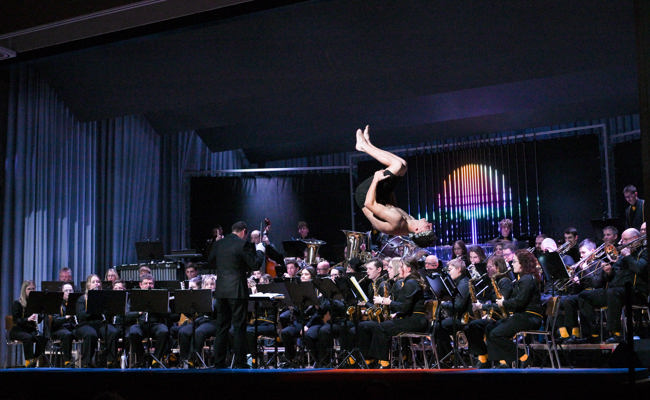 Der Musikverein Harmonie Oberriet bot seinem Publikum ein Abend mit vielen Höhenflügen