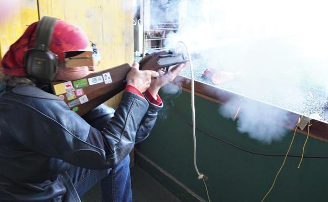 Das Schwarzpulver hat gedampft im Hädler