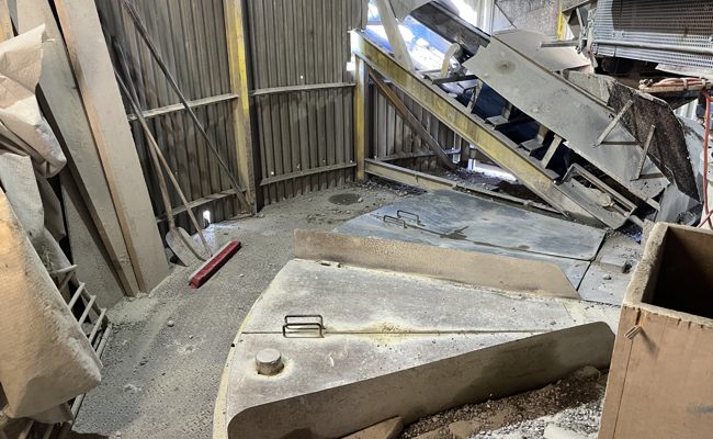 Mann verunfallt in Betonsilo: Schwierige Bergung