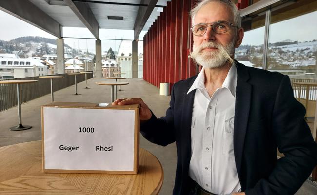 Tausende Unterschriften gegen Rhesi gesammelt