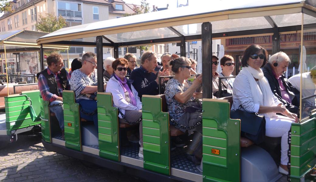 Auf Stadtrundfahrt durch Colmar.